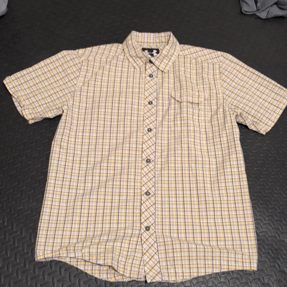 under armor button down